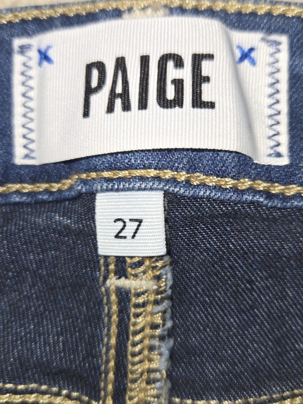 NWT Paige Women's Indigo Stretch High-rise Skinny Jeans - Classic Fit  Womens 27 - Picture 5 of 9